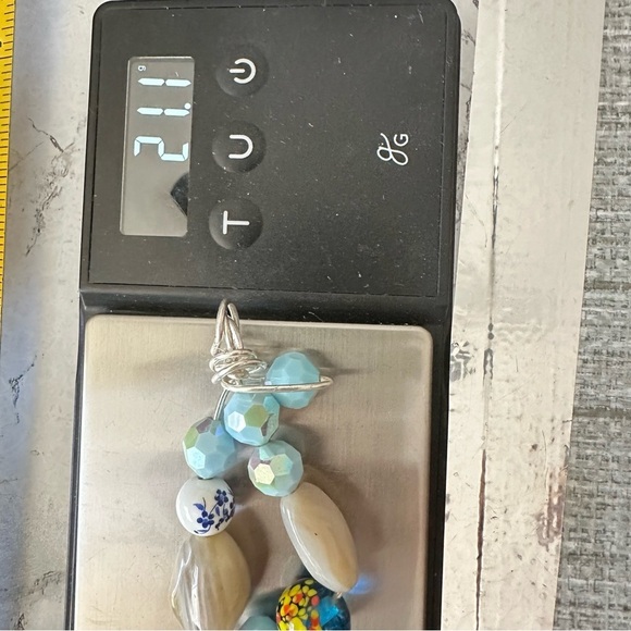 Assemblage Art OOAK Elegant Multicolor Beaded Pendant Necklace 1600Y - Picture 9 of 9